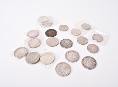 Lot 257 - A collection of UK silver and cupro-nickel half crowns from George II to Elizabeth II