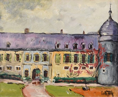 Lot 312 - Estelle Juste (Belgian 1894-1962) Chateau d'Flaville, Faulse Les Combes