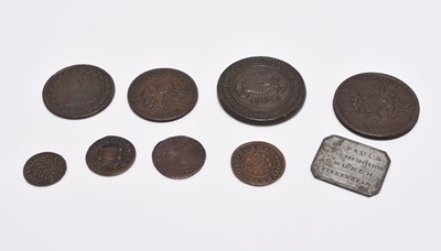 Lot 259 - A small collection of UK 17th century tokens comprising