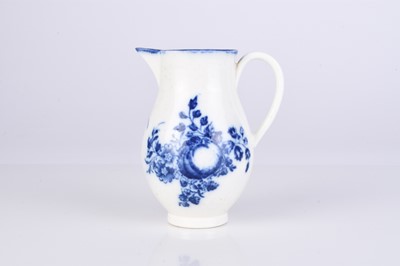 Lot 443 - Caughley 'Apple and Damsons' sparrowbeak milk jug, circa 1777-84
