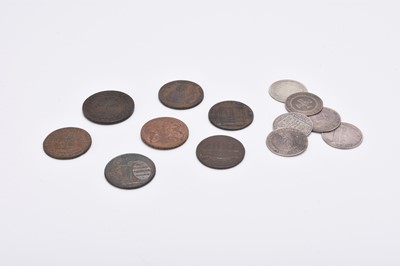 Lot 178 - A collection of shillings, pennies and half pennies