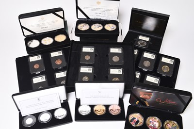 Lot 262 - A vast quantity of Elizabeth II and Charles III commemorative UK and Commonwealth coinage silver proof