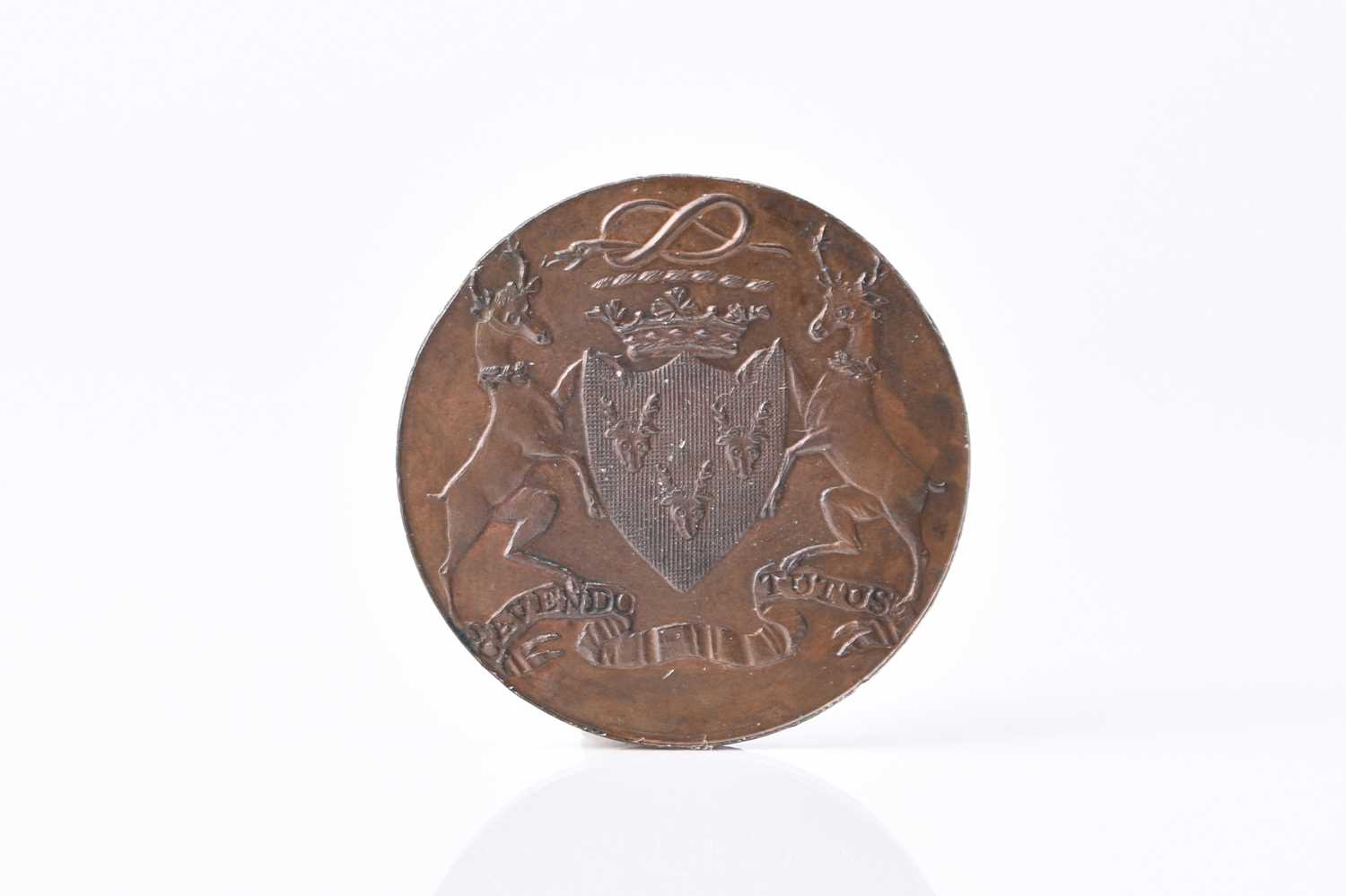 Lot 275 - Derbyshire halfpenny, Buxton dated 1796