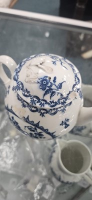Lot 143 - Worcester 'Natural Sprays' vase and two pieces of Caughley