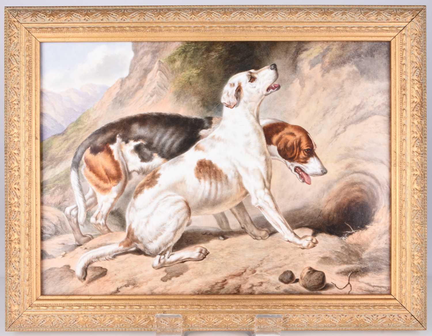 Lot 504 - An English porcelain plaque painted by Robert F. Perling, 19th century