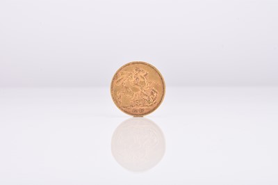 Lot 188 - Victorian young head sovereign dated 1876