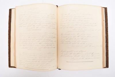 Lot 68 - COMMONPLACE BOOK. A manuscript book of poetry, 4to, c 1840. With others (7) (box)