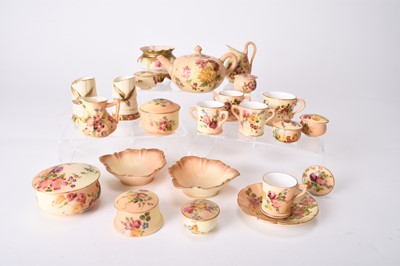 Lot 35 - A group of Royal Worcester blush ivory miniatures