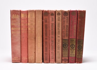 Lot 75 - KELLY'S DIRECTORY OF SHROPSHIRE for 1905,1909, 1913, 1917, 1922, 1926, 1929, 1934, 1937 and 1941