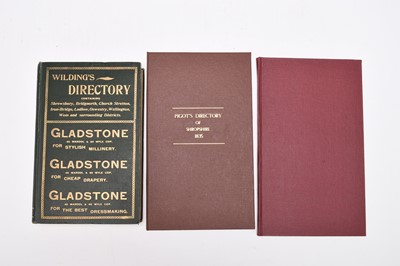 Lot 78 - WILDING'S DIRECTORY OF SHREWSBURY 1899 with two others (3)