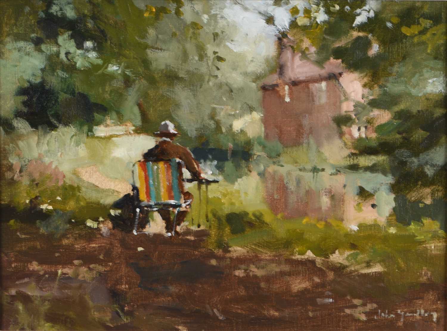 Lot 701 - John Yardley (b.1933) Artist at Work