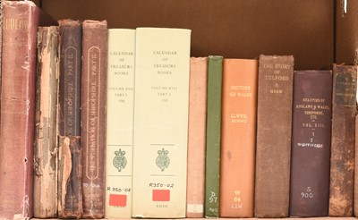 Lot 111 - BAKER, Oliver, Ludlow Town and Neighbourhood. With other books (2 boxes)