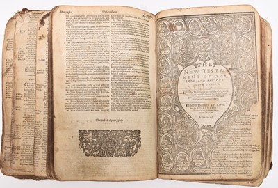 Lot 120 - HOLY BIBLE, Robert Barker 1617/1615, 8vo.