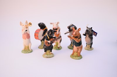 Lot 578 - Beswick Pig Band figurines