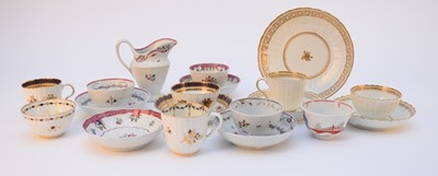 Lot 463 - Porcelain including New Hall, Caughley and Worcester