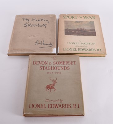 Lot 76 - EDWARDS, Lionel, My Hunting Sketchbook, 4to, 1st edn 1928.