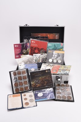 Lot 215 - A large collection of UK commemorative coinage within capsules and plastic folders