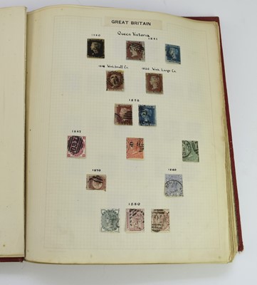 Lot 352 - A world collection of stamps in 3 albums. Noted GB 1d Black