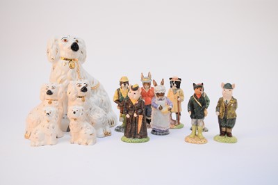 Lot 337 - Beswick Country Folk figures and dogs