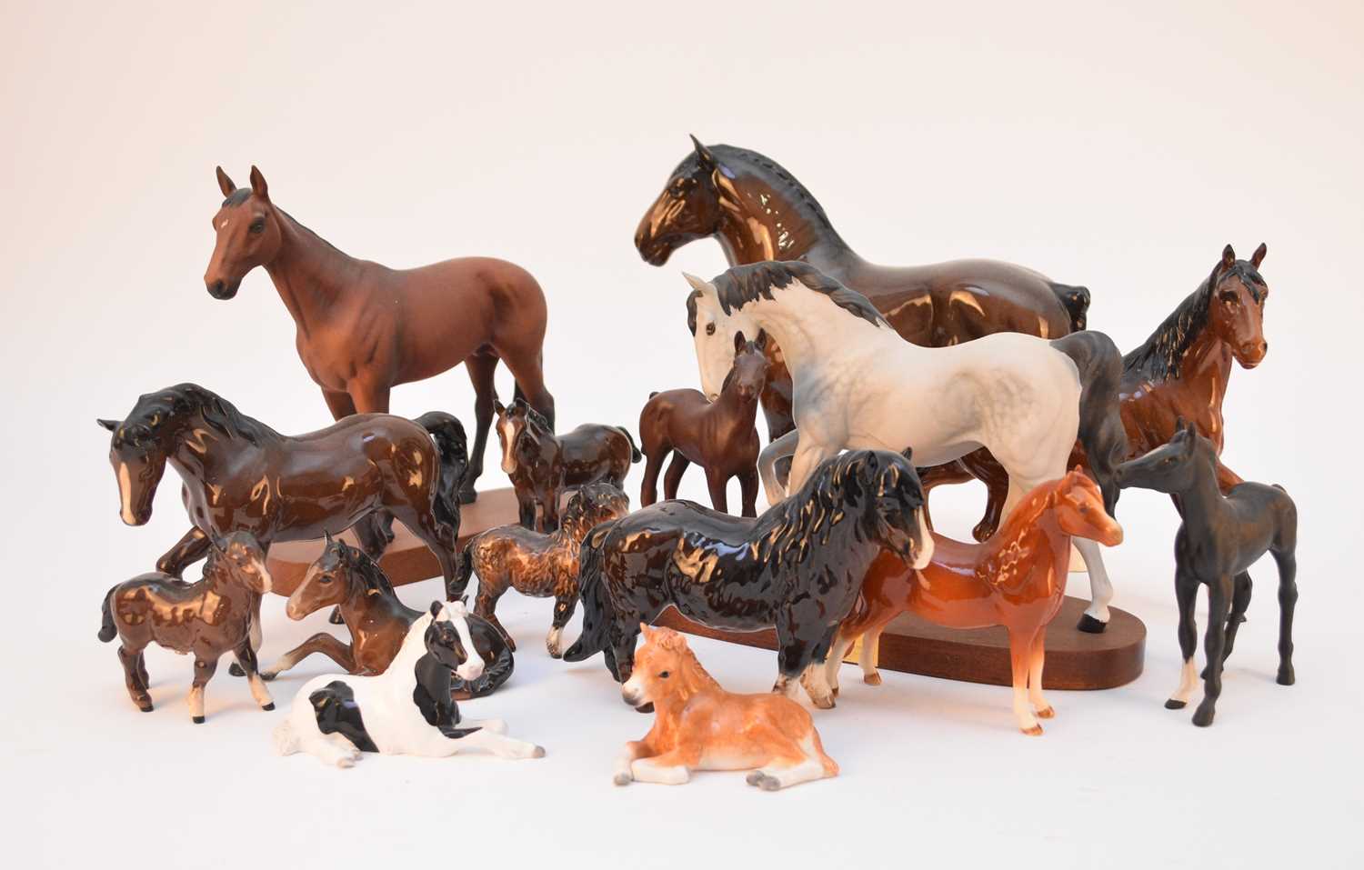 Lot 562 - A group of Beswick models of horses