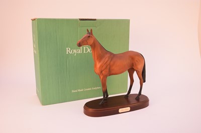 Lot 564 - Beswick/Royal Doulton models of 'Red Rum' and 'Mr Frisk'
