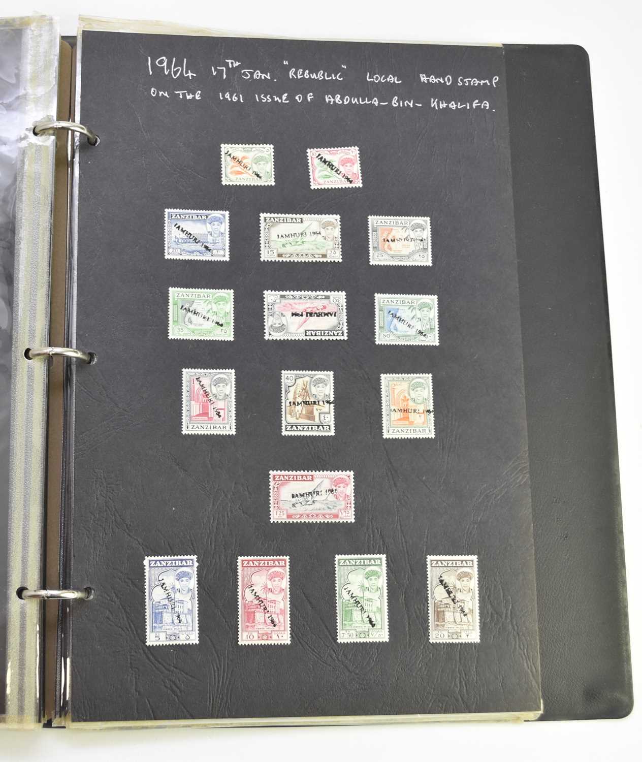 Lot 353 - Collection of Zanzibar stamps and FDCs in 4 albums.