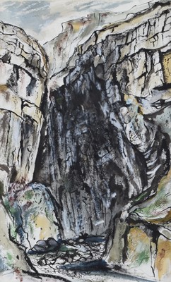 Lot 47 - Allen Freer (1926-2023) Gordale Scar, Yorkshire