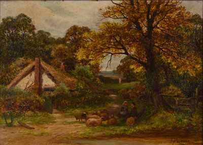 Lot 711 - Robert John Hammond (act. 1879-1911) a Pair of Rural Landscapes