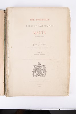 Lot 77 - GRIFFITHS, John, The Paintings in the Buddhist Cave-Temples of Ajanta. Large folio, 1896