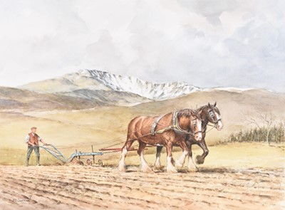 Lot 600 - John L Chapman (b.1946) A Group of Horse and Cart Paintings