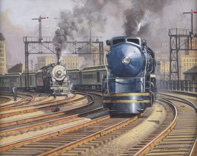 Lot 624 - John L Chapman (b.1946) A Collection of Railway and Locomotive Paintings