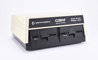 Lot 152 - A Commodore Model 3032 computer, with printer, disk drive and accessories