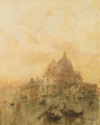 Lot 149 - Clara Montalba (1842-1929) Santa Maria Della Salute, Venice