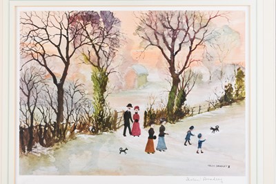 Lot 682 - Helen Bradley (1900-1979) Large Collection of Winter Themed Prints