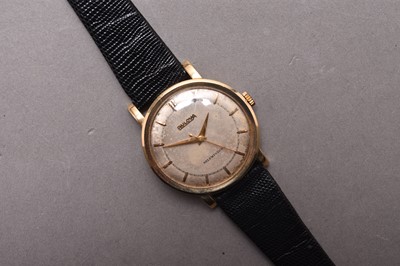 Lot 308 - Bulova: A gentleman's 14ct gold self winding wristwatch