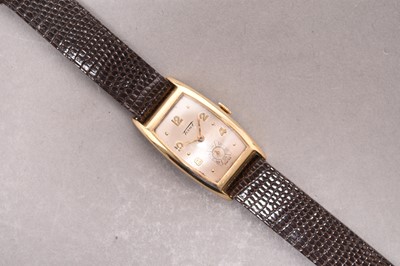 Lot 326 - Tissot: A gentleman's 14ct gold wristwatch