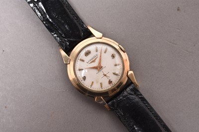 Lot 269 - Longines: A gentleman's gold filled wristwatch