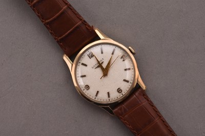 Lot 306 - Longines: A gentleman's gold filled wristwatch