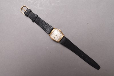 Lot 295 - Gruen: A mid-size gold filled Veri-Thin wristwatch