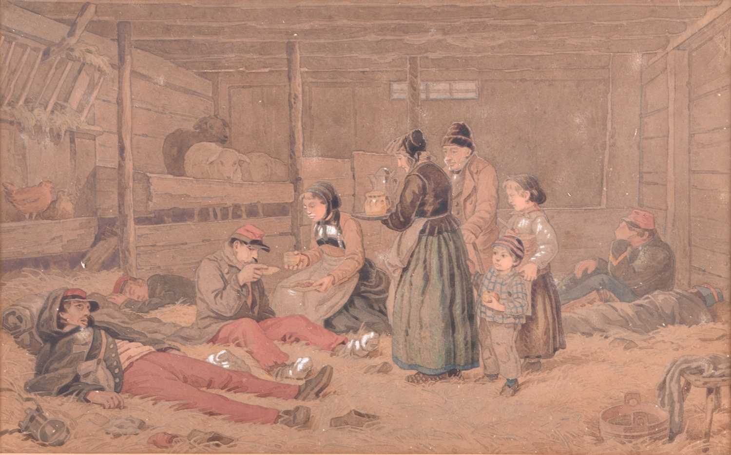 Lot 12 - Attributed to Albert Anker (Swiss 1831-1910) Hospitality