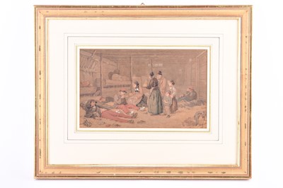 Lot 12 - Attributed to Albert Anker (Swiss 1831-1910) Hospitality