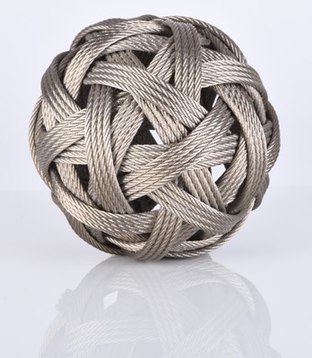 Lot 96 - Dail Behennah (b.1953) Large Steel Wire Ball Sculpture