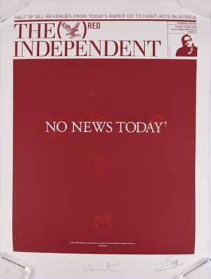 Lot 8 - Damien Hirst (British b.1965) No News Today