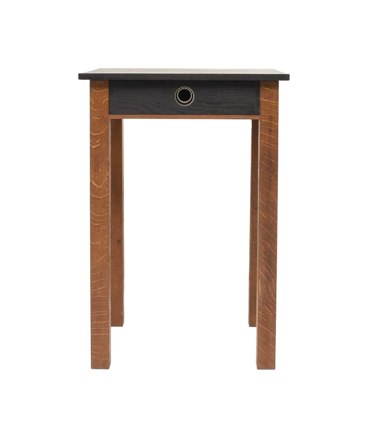 Lot 128 - Jim Sadler, Ebonised and oak side table