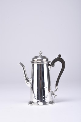 Lot 78 - An Asprey silver coffee pot