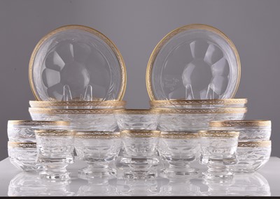 Lot 5 - A crystal fruit / dessert suite, possibly Baccarat