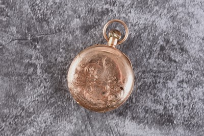 Lot 358 - A lady's 12ct gold fob watch