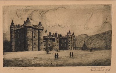 Lot 130 - Walter E Law (1865-1942) Three Etchings of Edinburgh