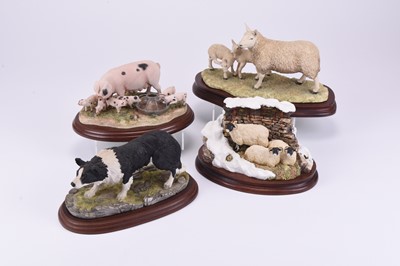 Lot 83 - A group of five Border Fine Arts farm models