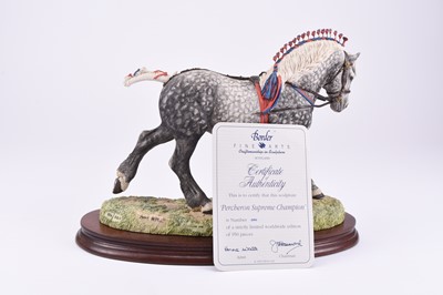 Lot 88 - Border Fine Arts 'Percheron Supreme Champion' horse model